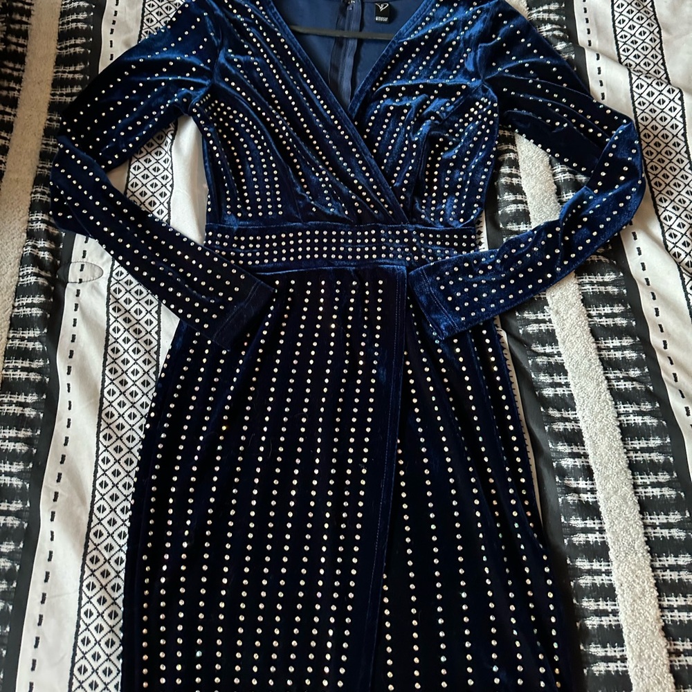 Alexa Velvet Wrap Dress
